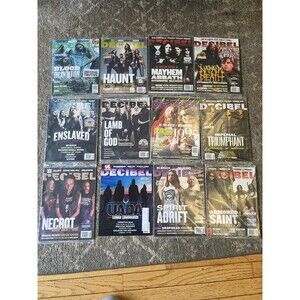 Huge Decibel Magazine Lot - 12 Issues - Includes Rare Flexi Discs 2020 New